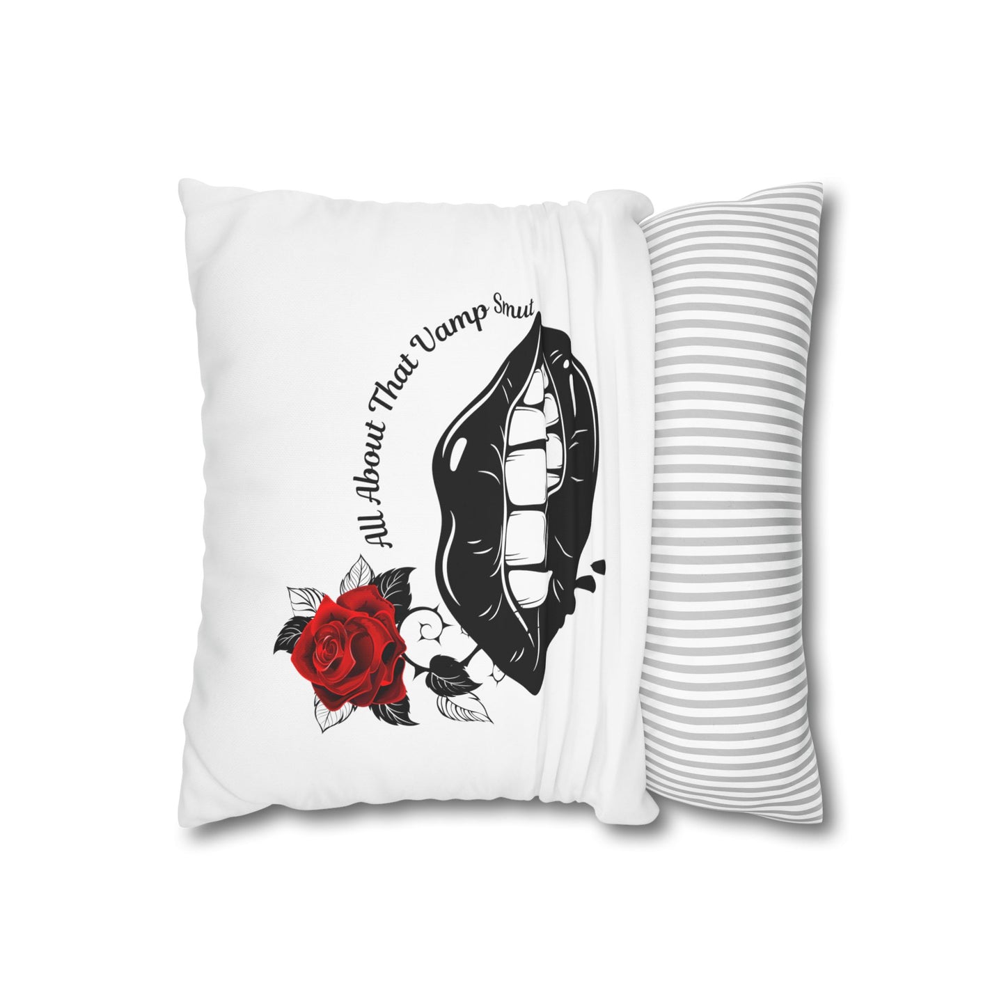 Square Poly Canvas Pillowcase "all about that vamp smut."