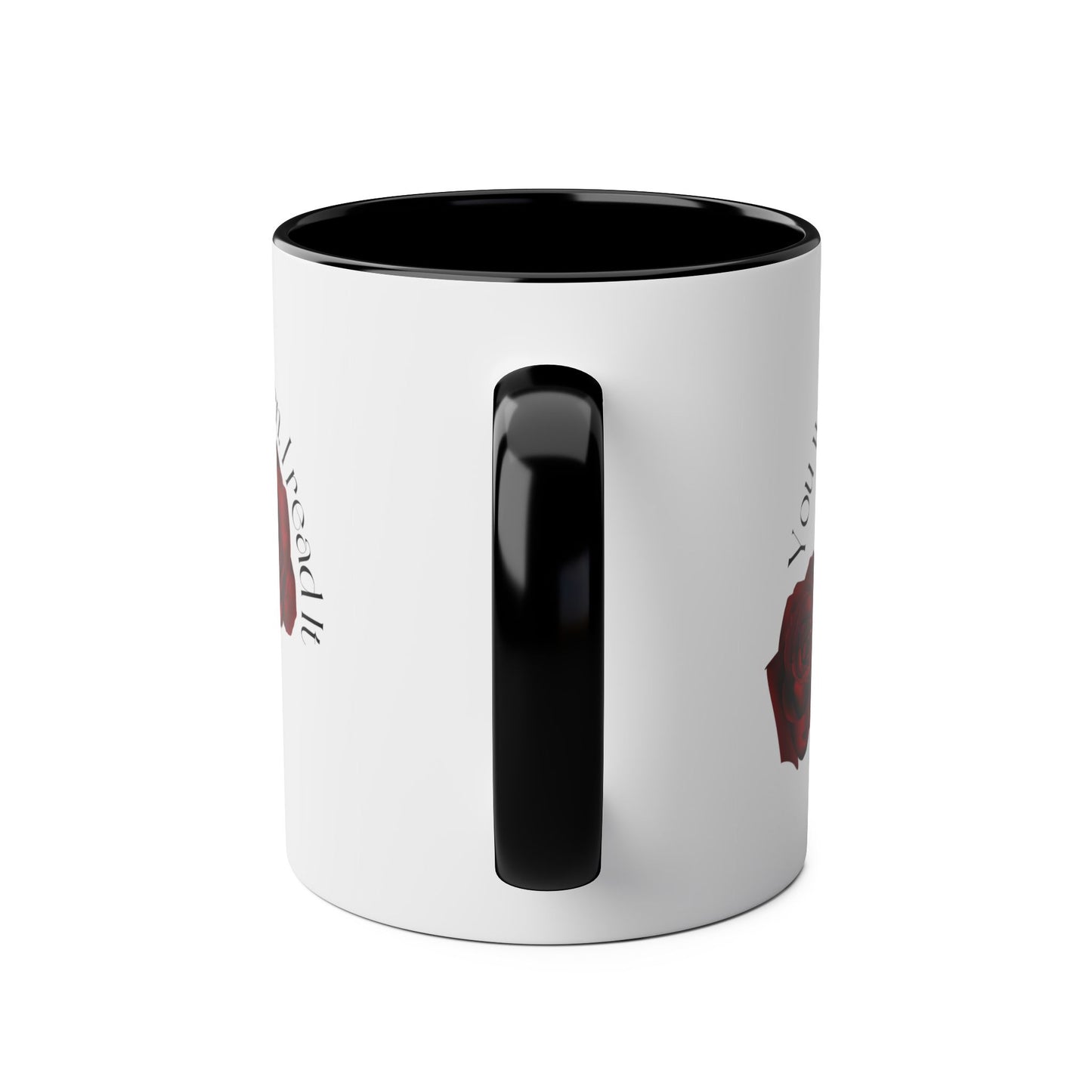 Two-Tone Coffee Mugs, 11oz "you watch porn, I read it."