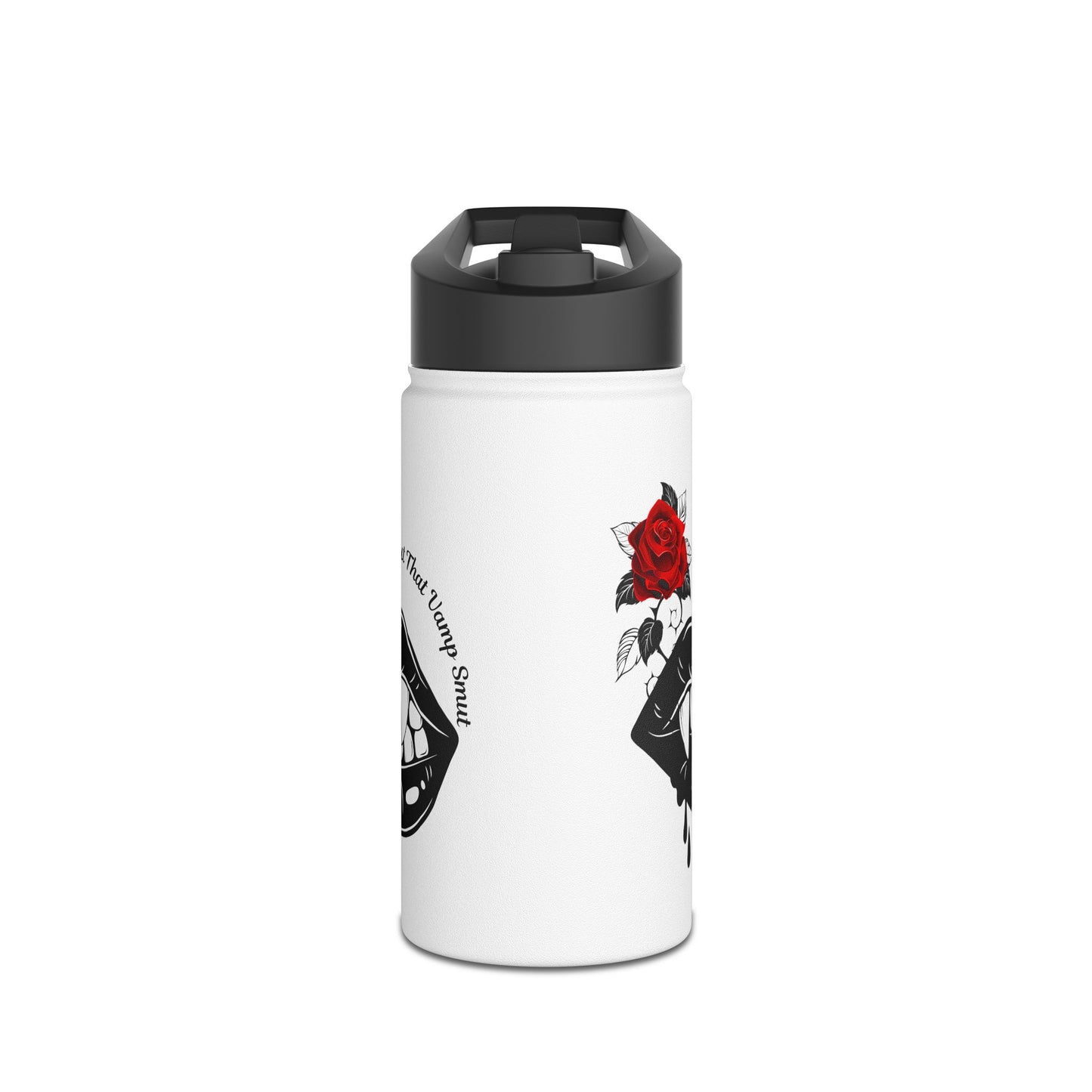 Stainless Steel Water Bottle, Standard Lid "all about that vamp smut."