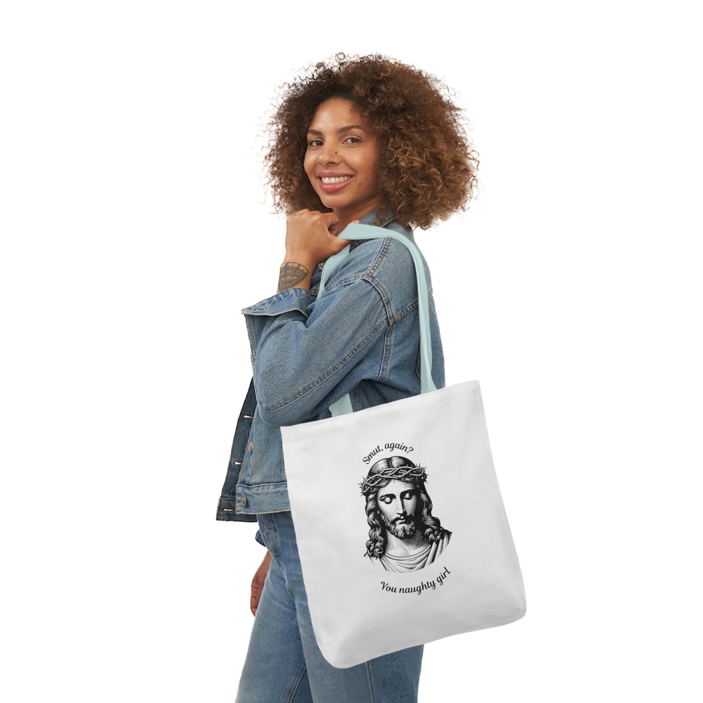 Canvas Tote Bag, 5-Color Straps "smut again."