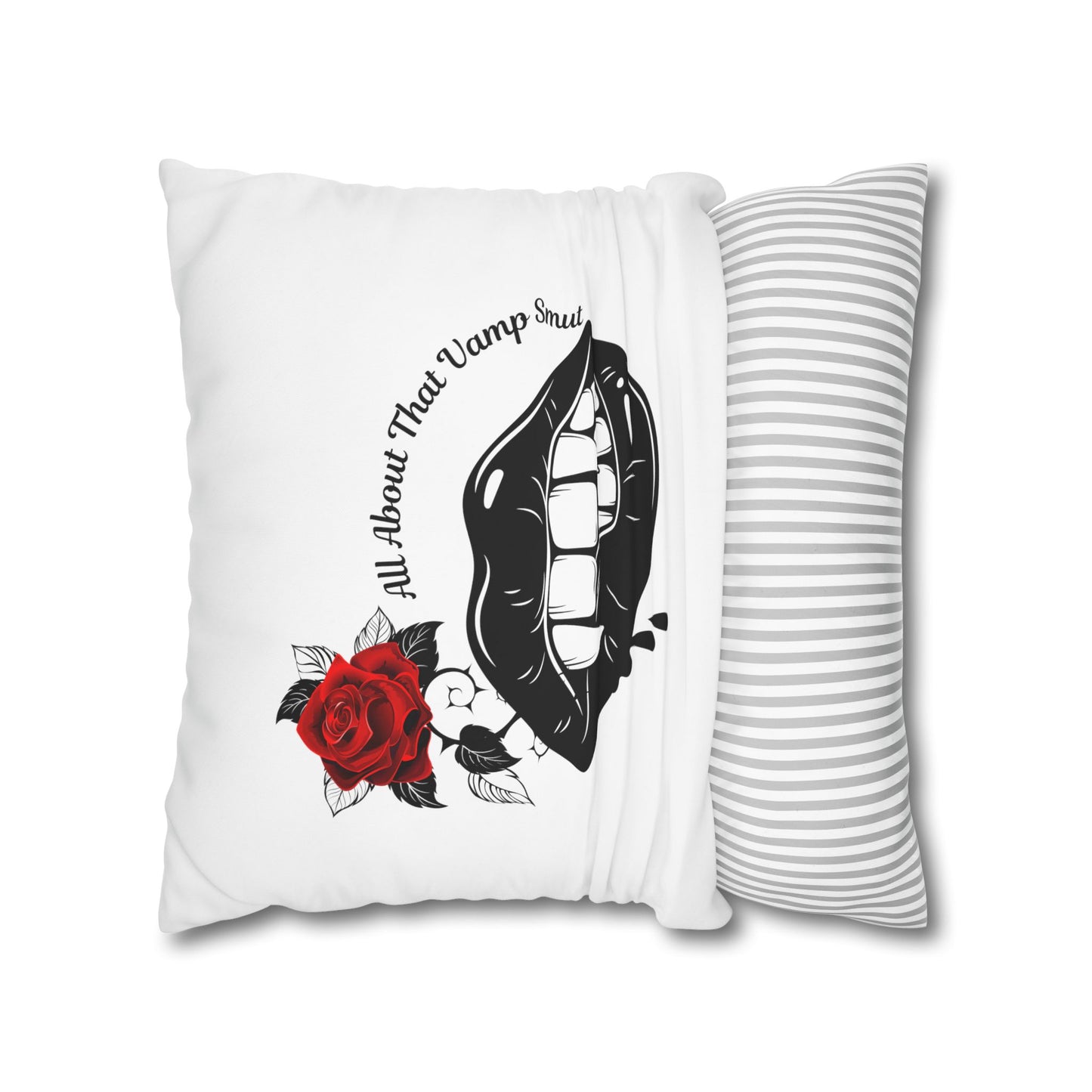 Square Poly Canvas Pillowcase "all about that vamp smut."