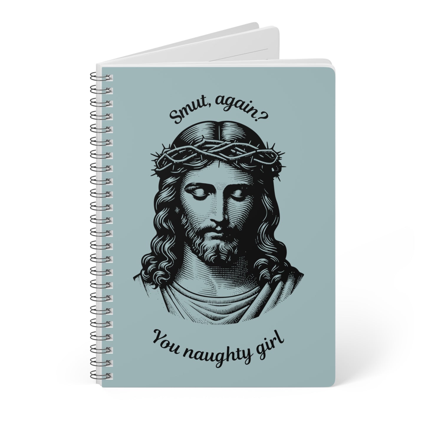 "Smut again?" Wirobound Softcover Notebook, A5