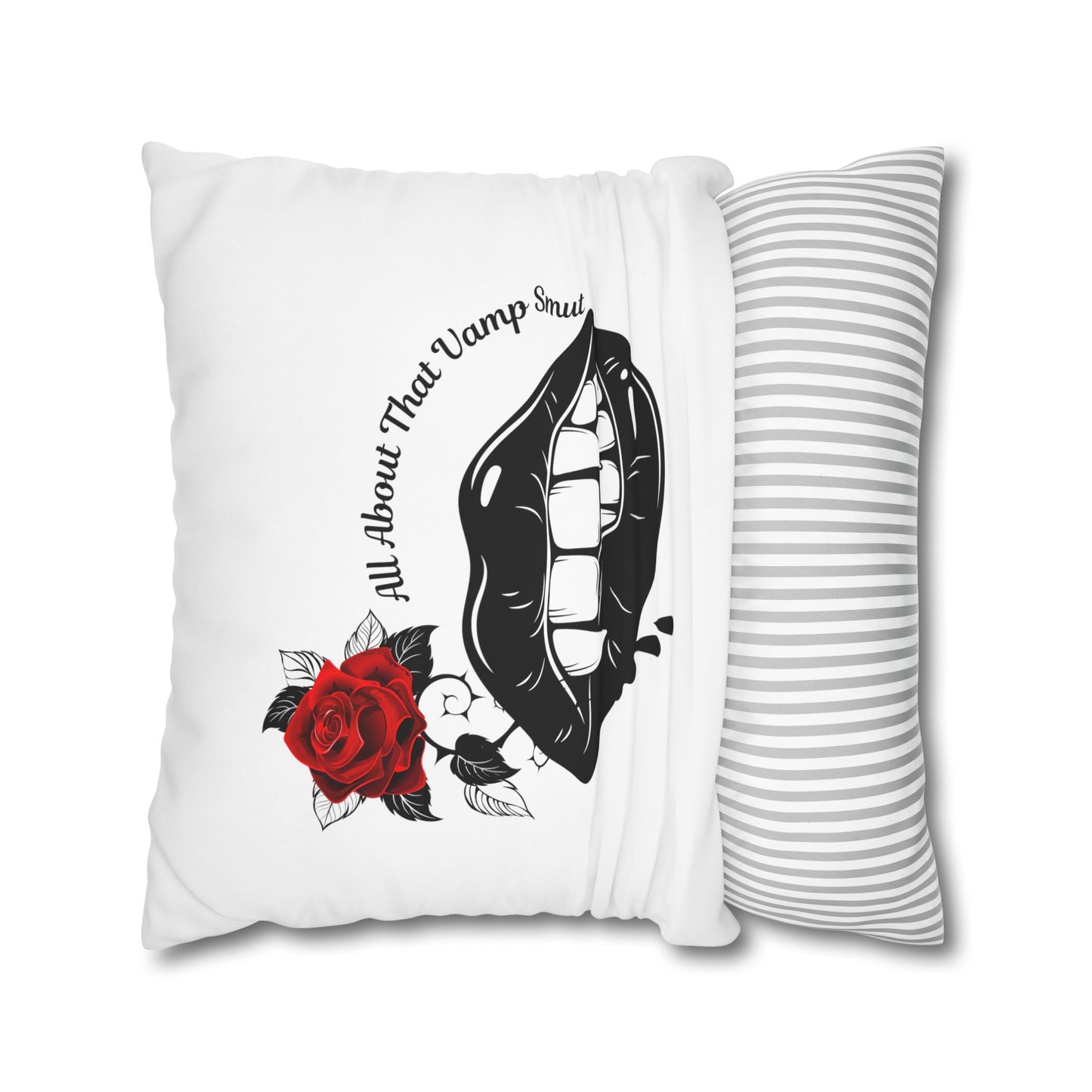 Square Poly Canvas Pillowcase "all about that vamp smut."