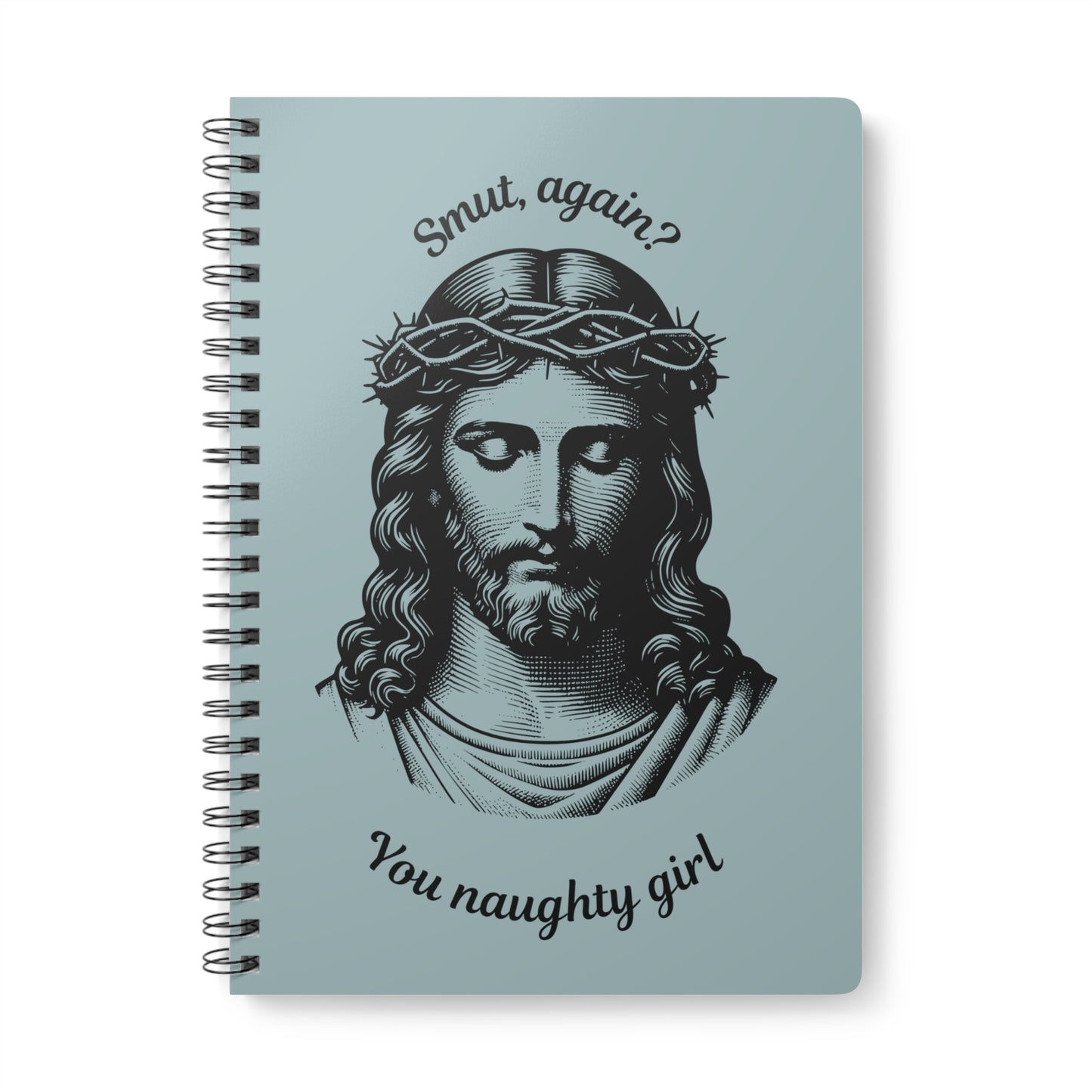 "Smut again?" Wirobound Softcover Notebook, A5