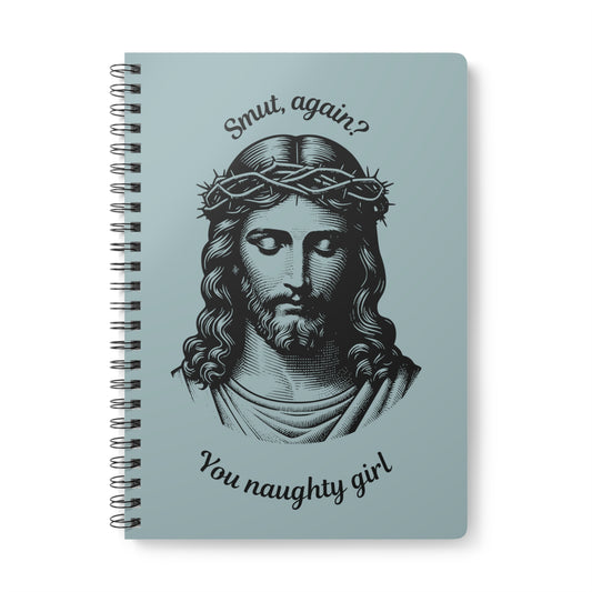 "Smut again?" Wirobound Softcover Notebook, A5