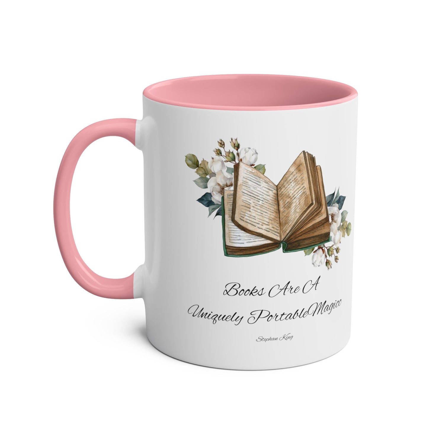 Two-Tone Coffee Mugs, 11oz "books are a uniquely portable form of magic."