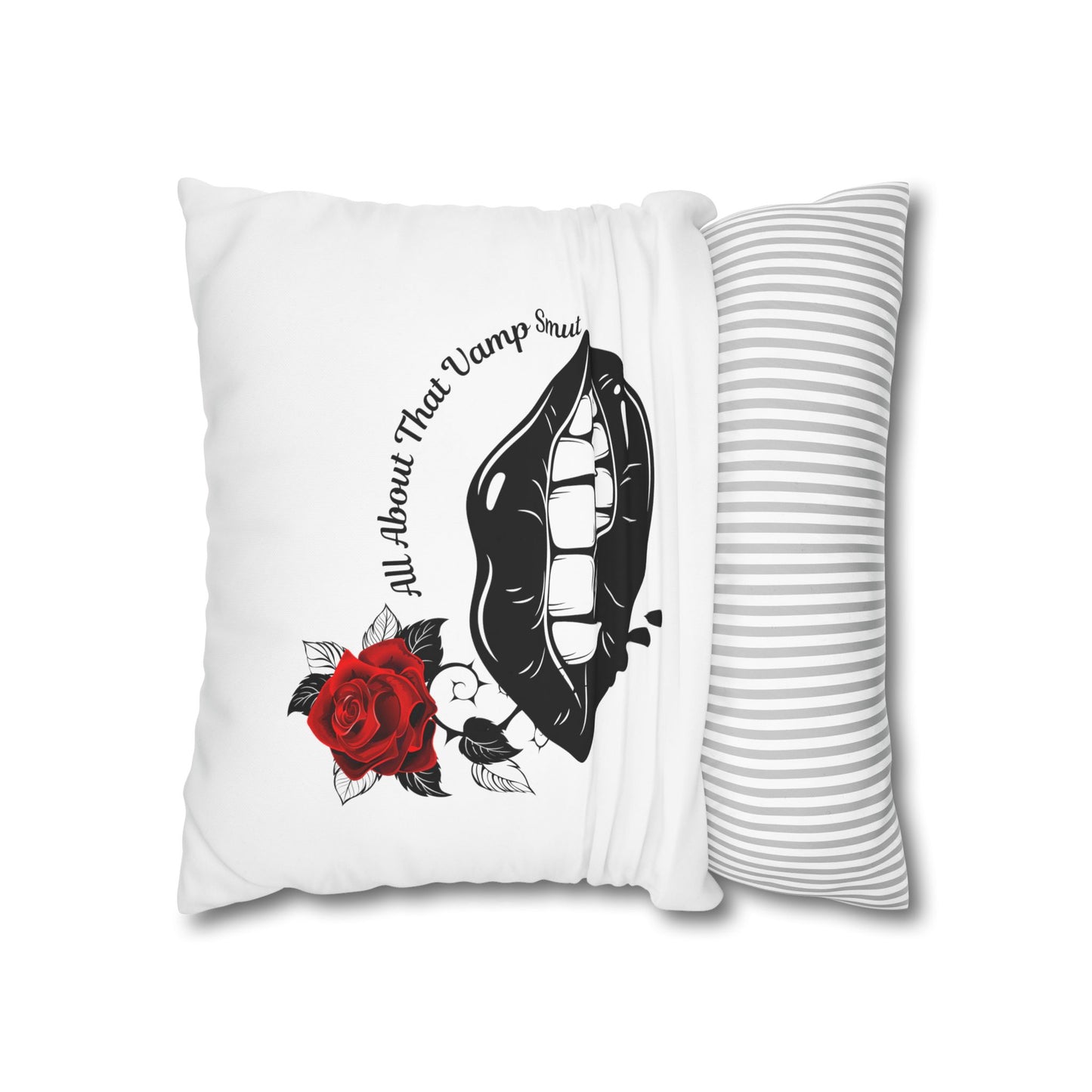 Square Poly Canvas Pillowcase "all about that vamp smut."