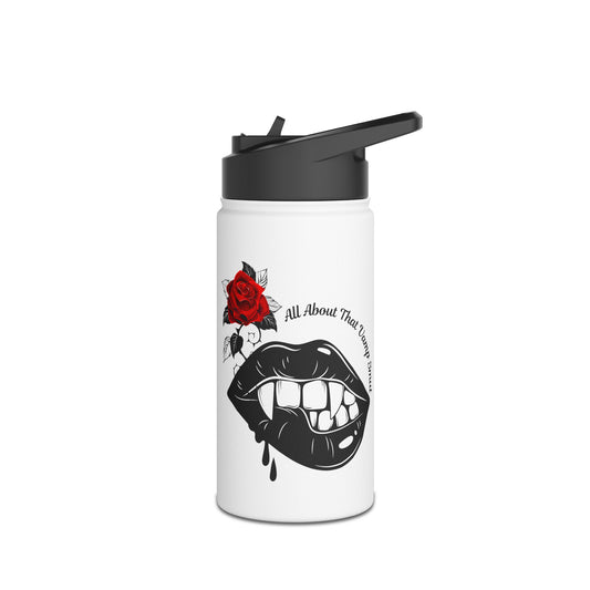 Stainless Steel Water Bottle, Standard Lid "all about that vamp smut."